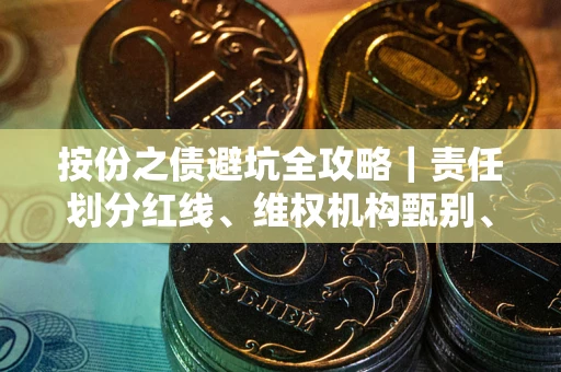 武汉按份之债避坑全攻略｜责任划分红线、维权机构甄别、纠纷处理全流程拆解