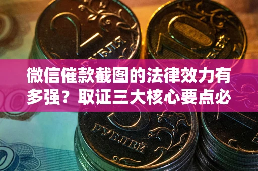 武汉微信催款截图的法律效力有多强？取证三大核心要点必须知道！