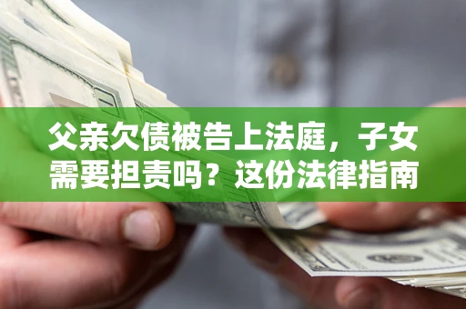 武汉父亲欠债被告上法庭，子女需要担责吗？这份法律指南必须看完