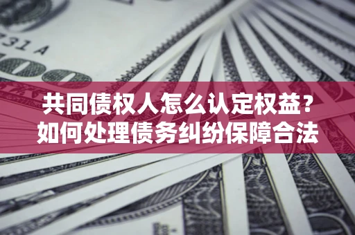武汉共同债权人怎么认定权益？如何处理债务纠纷保障合法权益？
