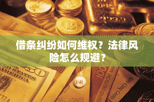 武汉借条纠纷如何维权？法律风险怎么规避？