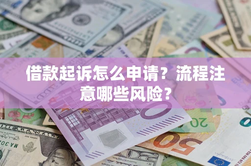 武汉借款起诉怎么申请？流程注意哪些风险？