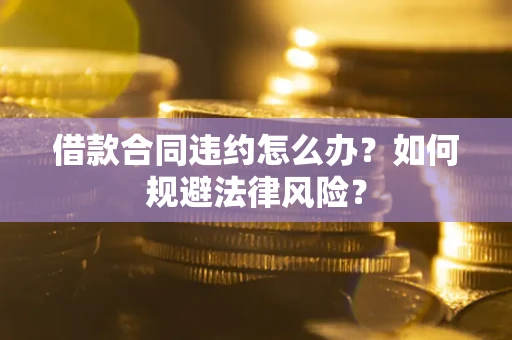 武汉借款合同违约怎么办？如何规避法律风险？