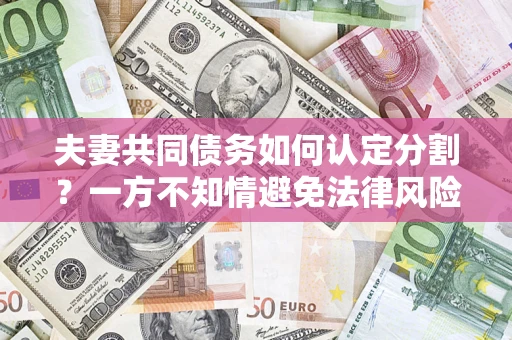 武汉夫妻共同债务如何认定分割？一方不知情避免法律风险必看！